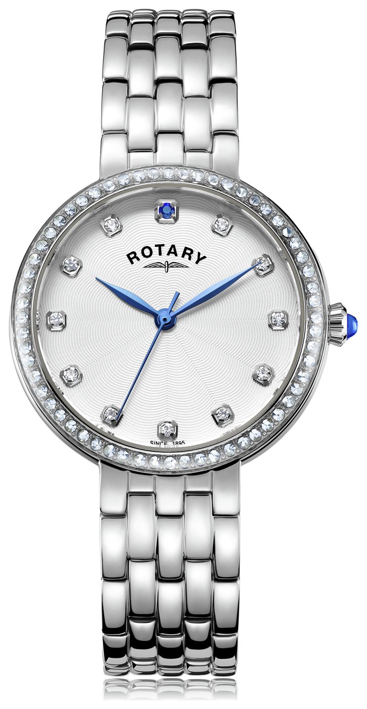 Rotary Ladies' Semi Precious Stone Set Stainless Steel Watch (7420683) Argos Price Tracker