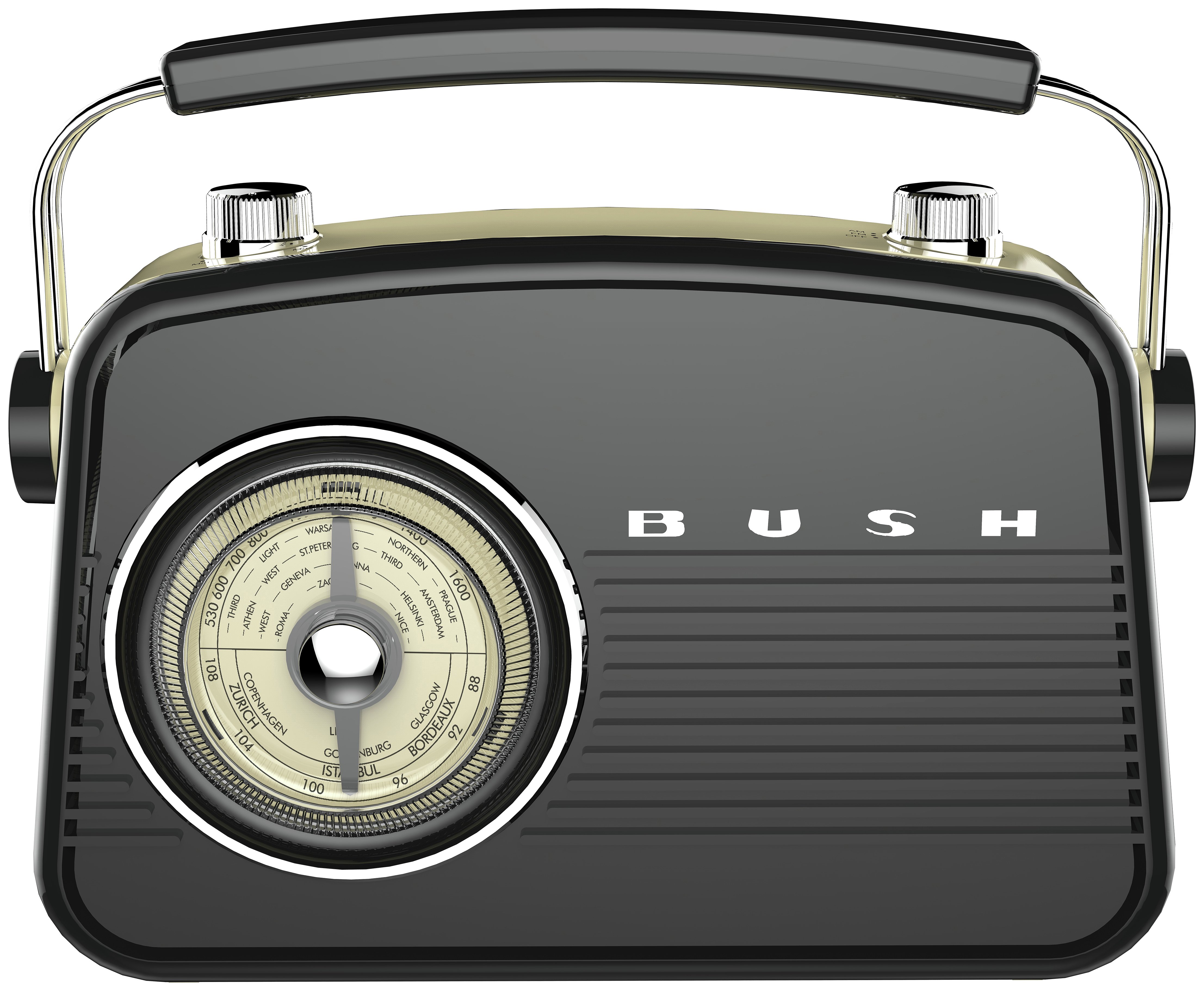 Bush Classic Retro Record Player Black Gold in 2020