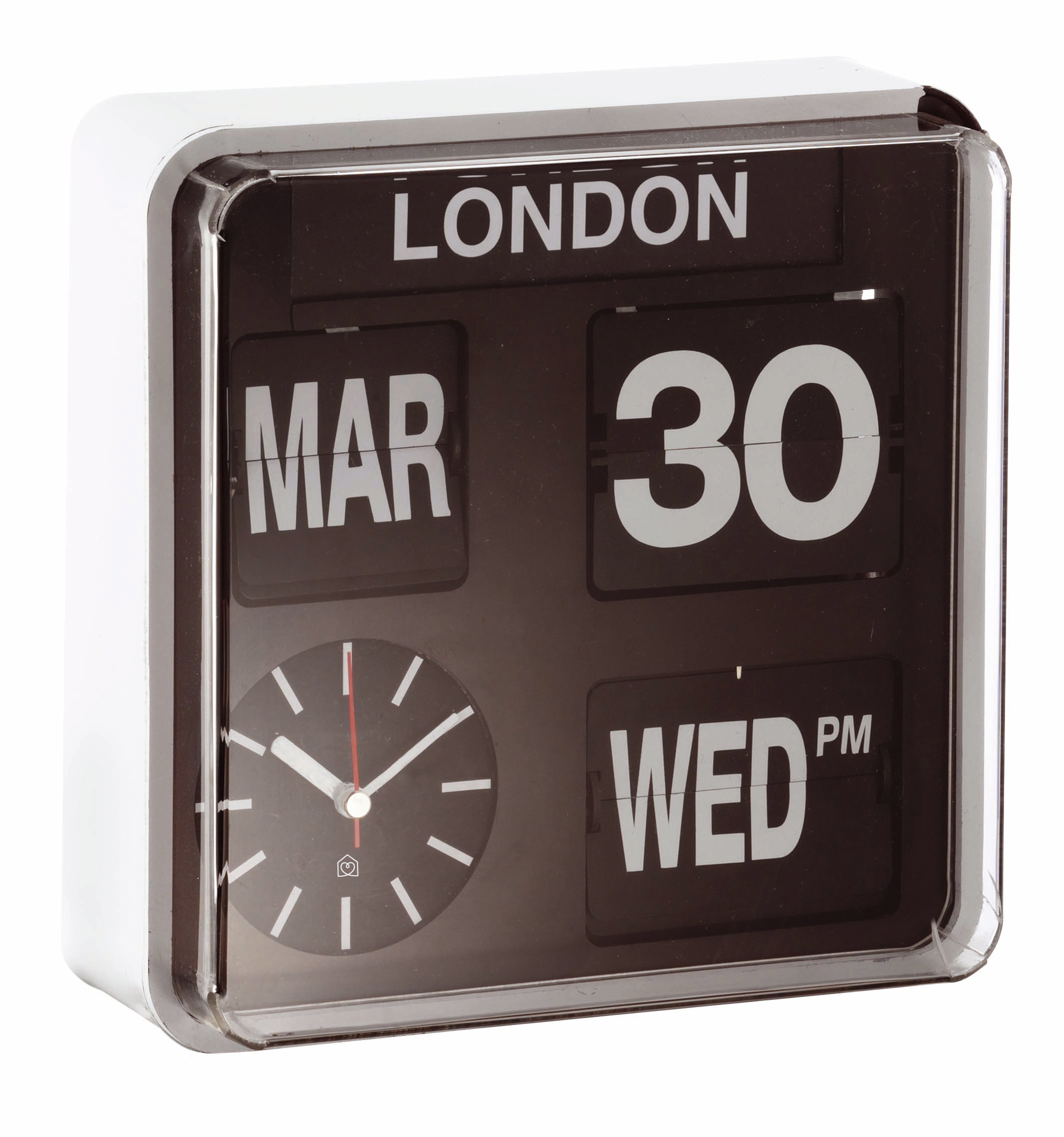 Habitat Flap Small City Wall Clock - Black