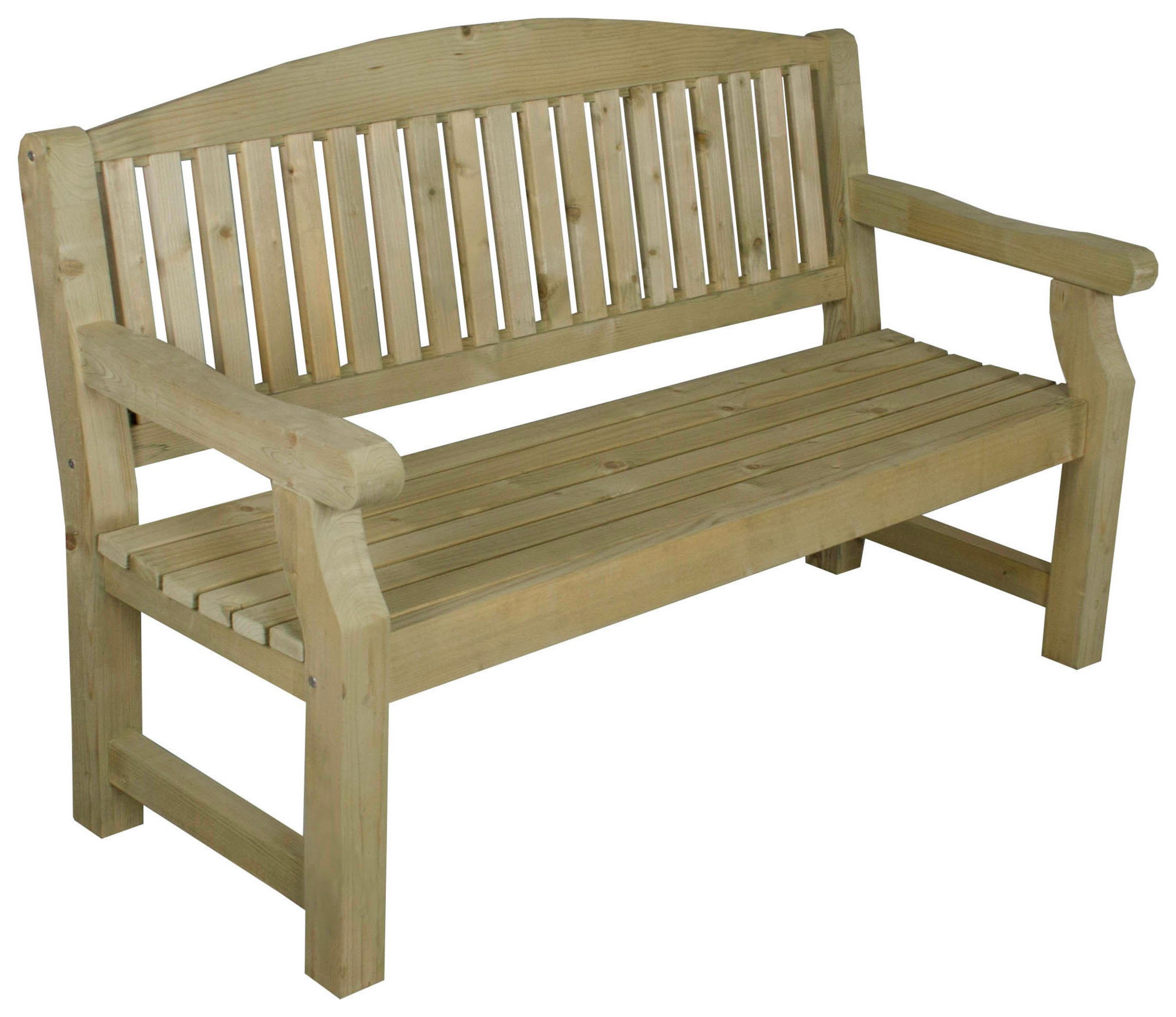 Forest Harvington Wooden 3 Seater Garden Bench