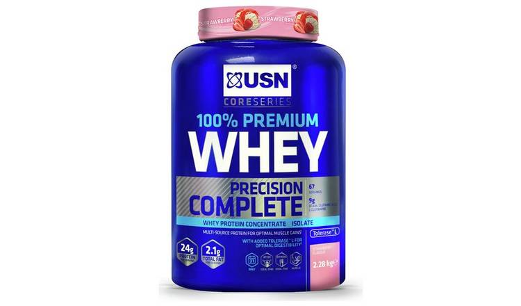 USN 100% Whey Protein Shake Strawberry 2.28kg