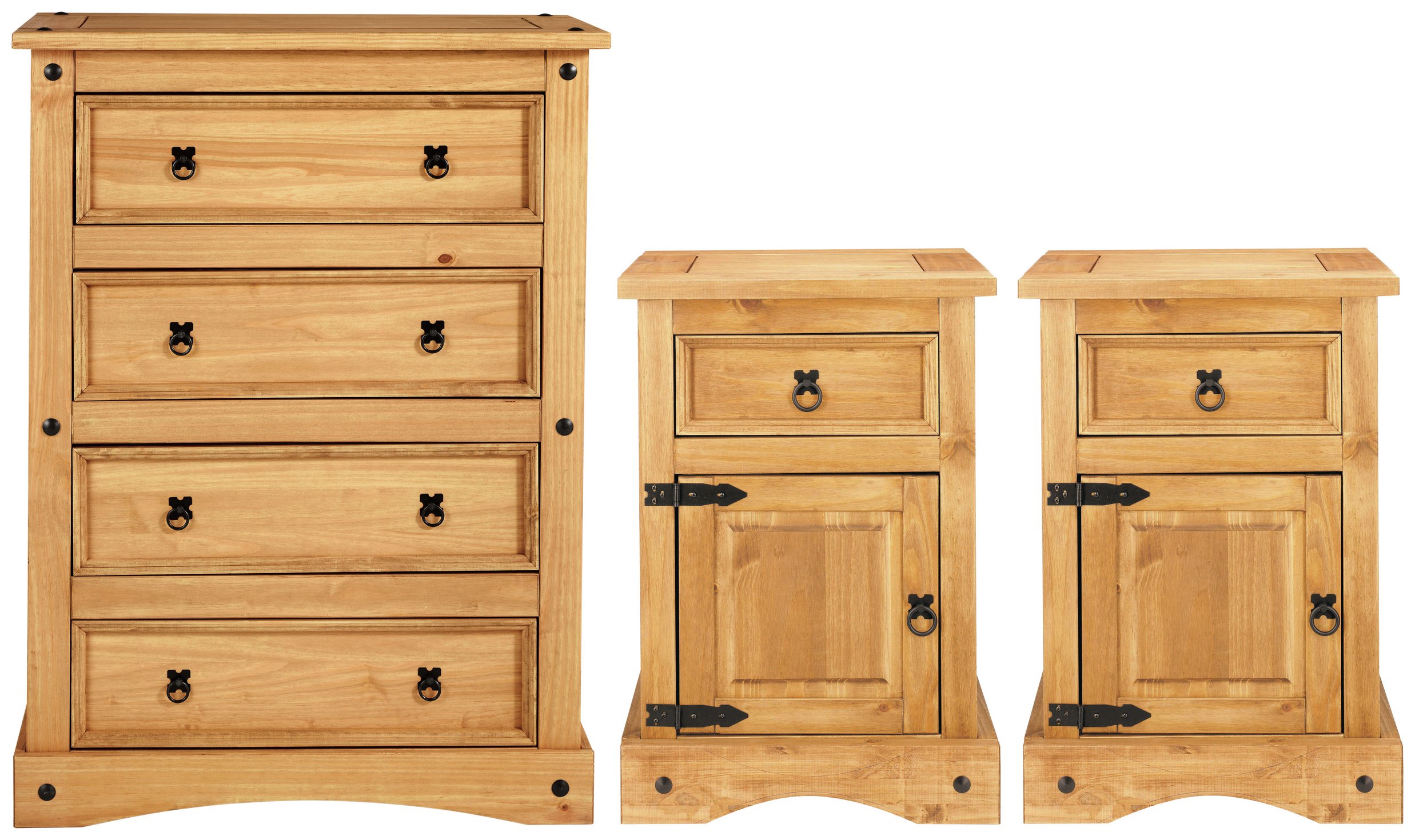 Argos Home Puerto Rico 2 Bedsides & 4Drw Package -Light Pine review