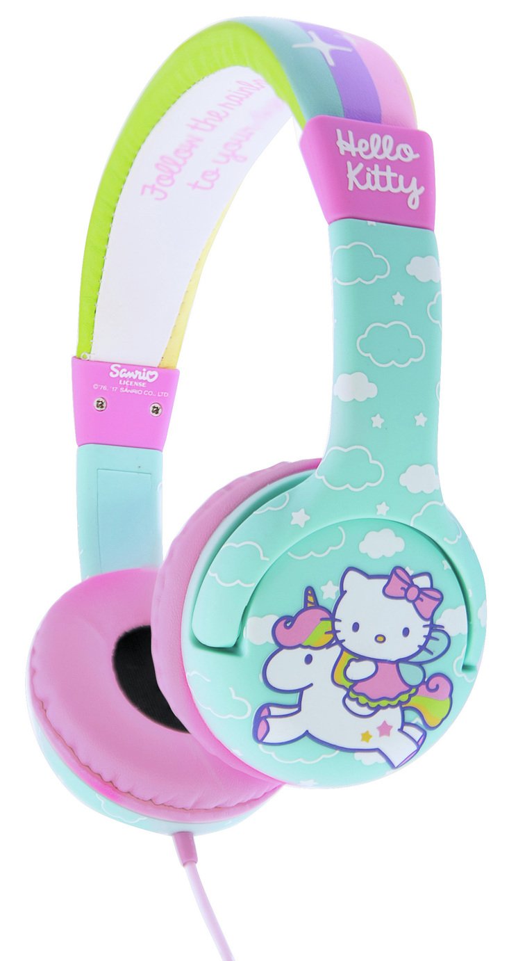 Hello Kitty Kids On-Ear Headphones - Blue / Pink