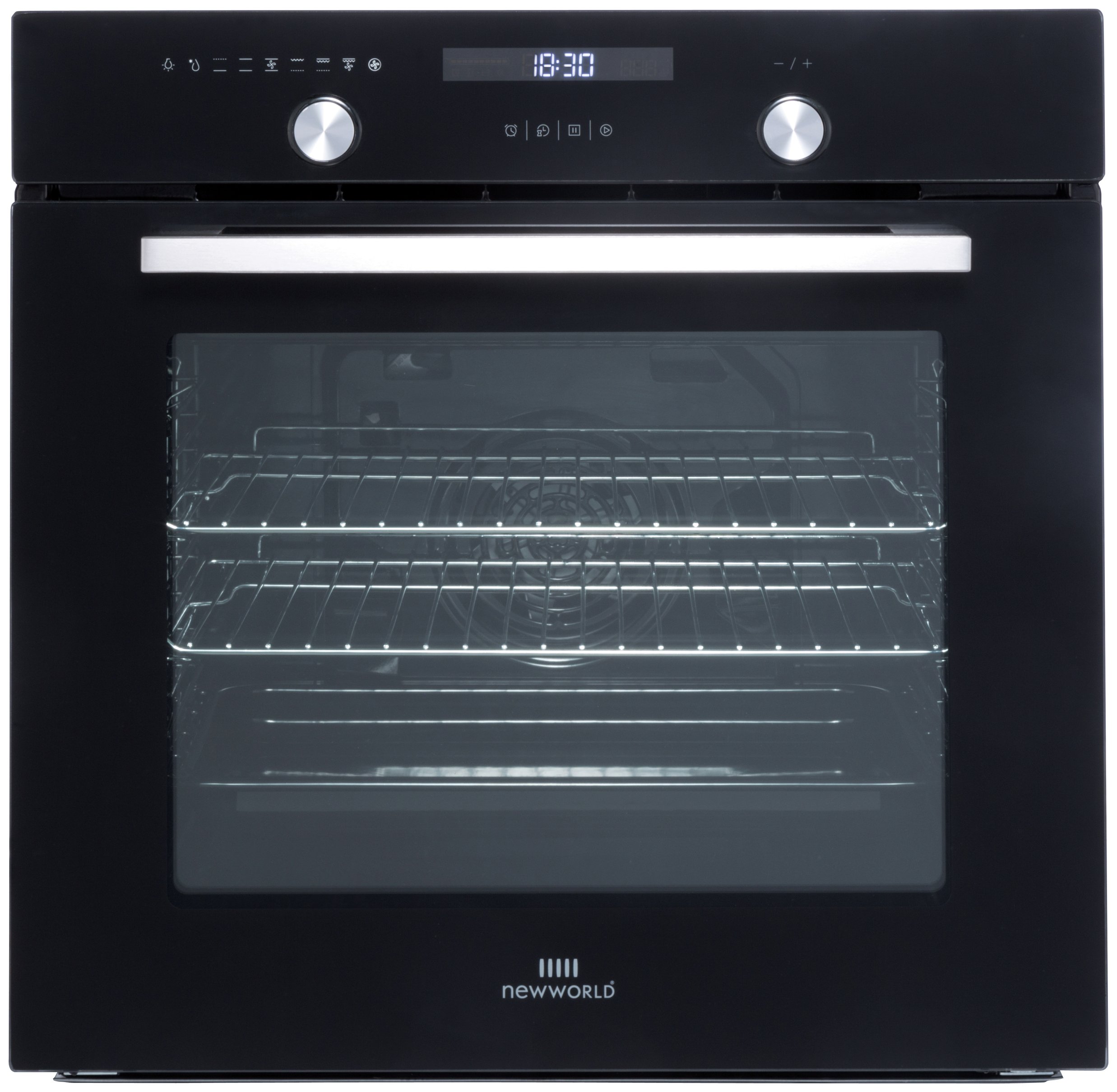 New World Suite 60MF Built-in Single Oven - Black