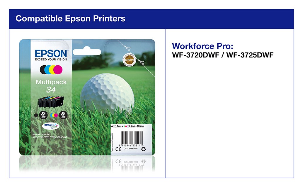 Epson Golf Ball 34 Ink Cartridges Review