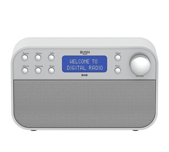 Bush DAB Radio - White/Silver