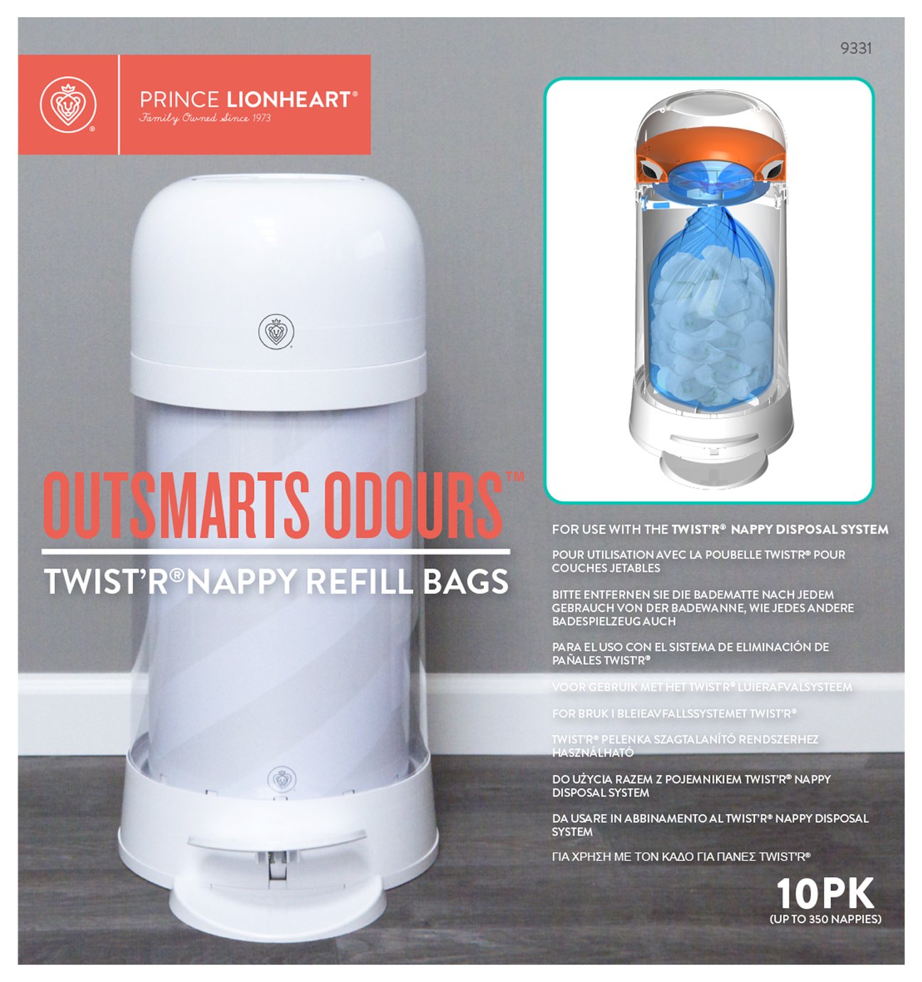 Prince Lionheart Twister Nappy System Refill Bags Reviews