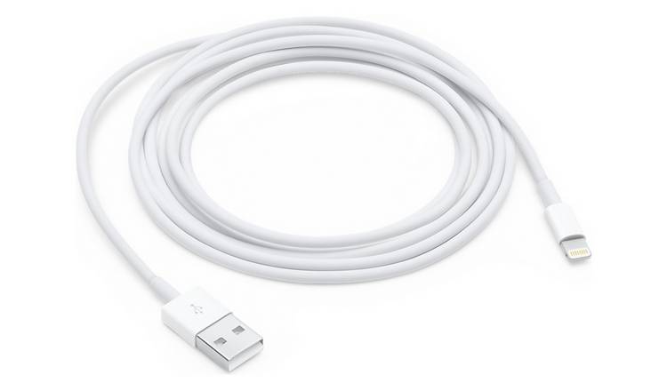 repentino cocinar una comida reacción Buy Apple Lightning to USB 2m Cable | Mobile phone chargers | Argos
