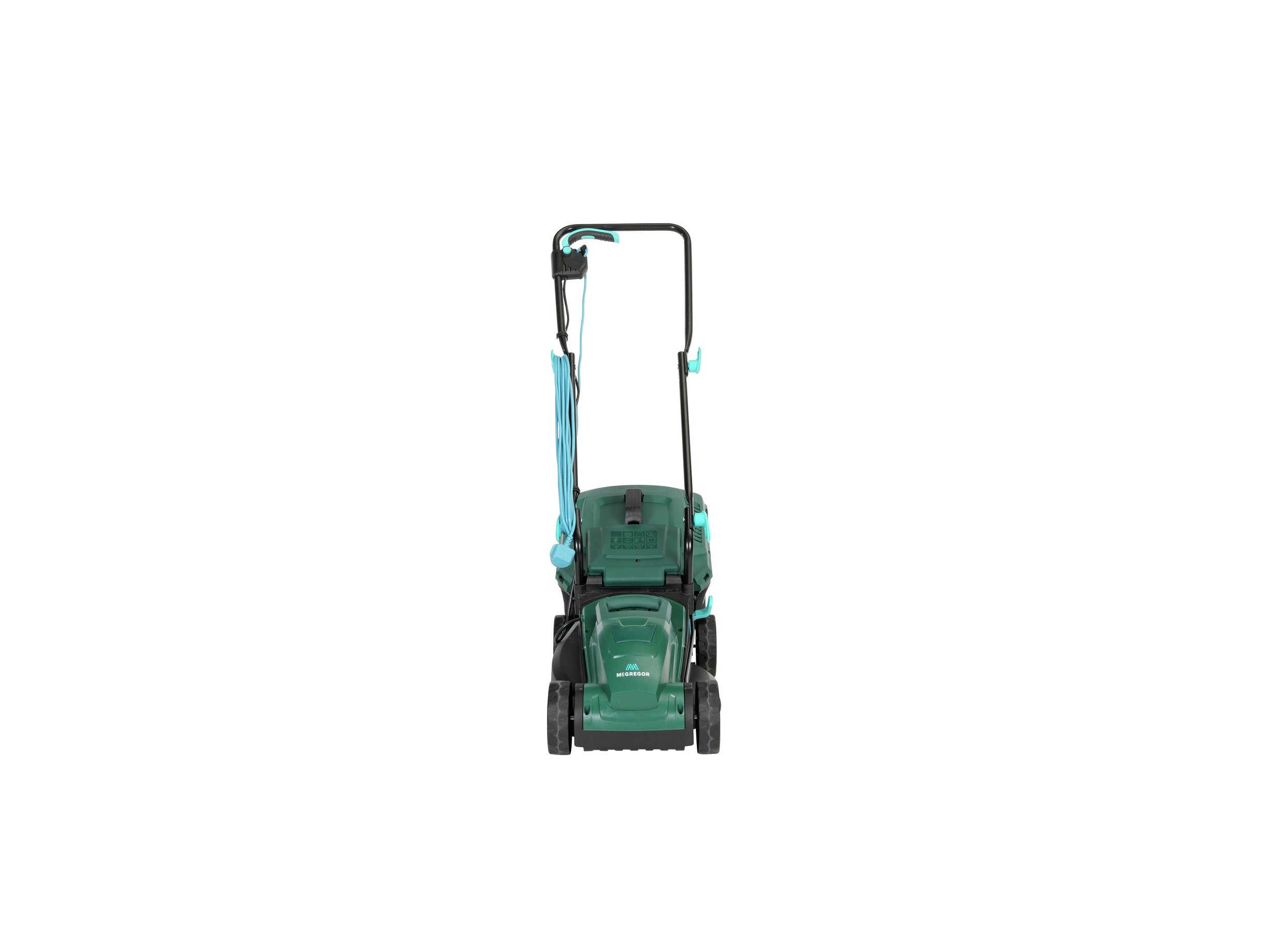 mcgregor 33cm corded rotary lawnmower 1200w and trimmer 250w