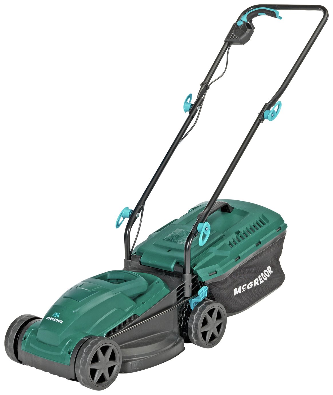 mcgregor 33cm corded rotary lawnmower 1200w and trimmer 250w