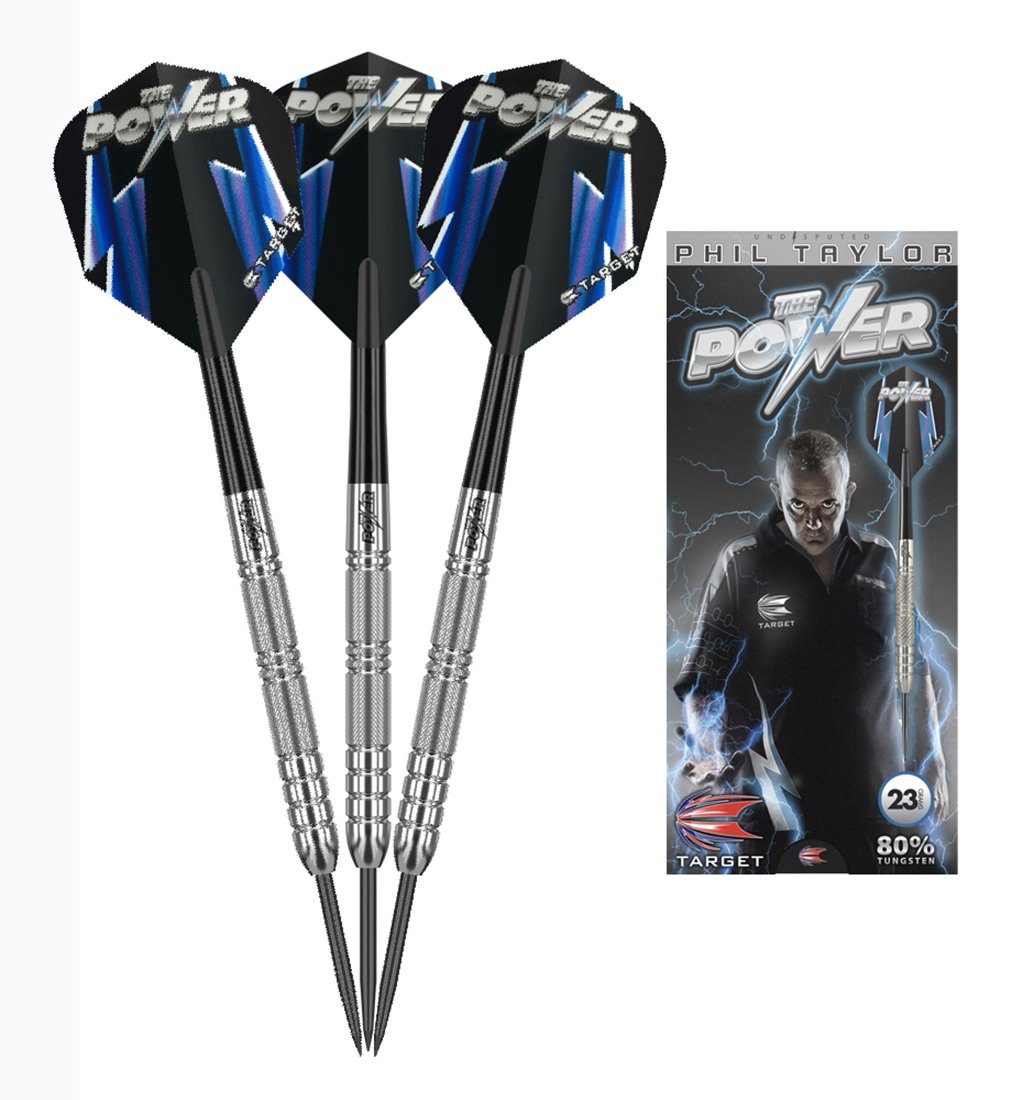 Phil Taylor 23g 80% Tungsten Darts.