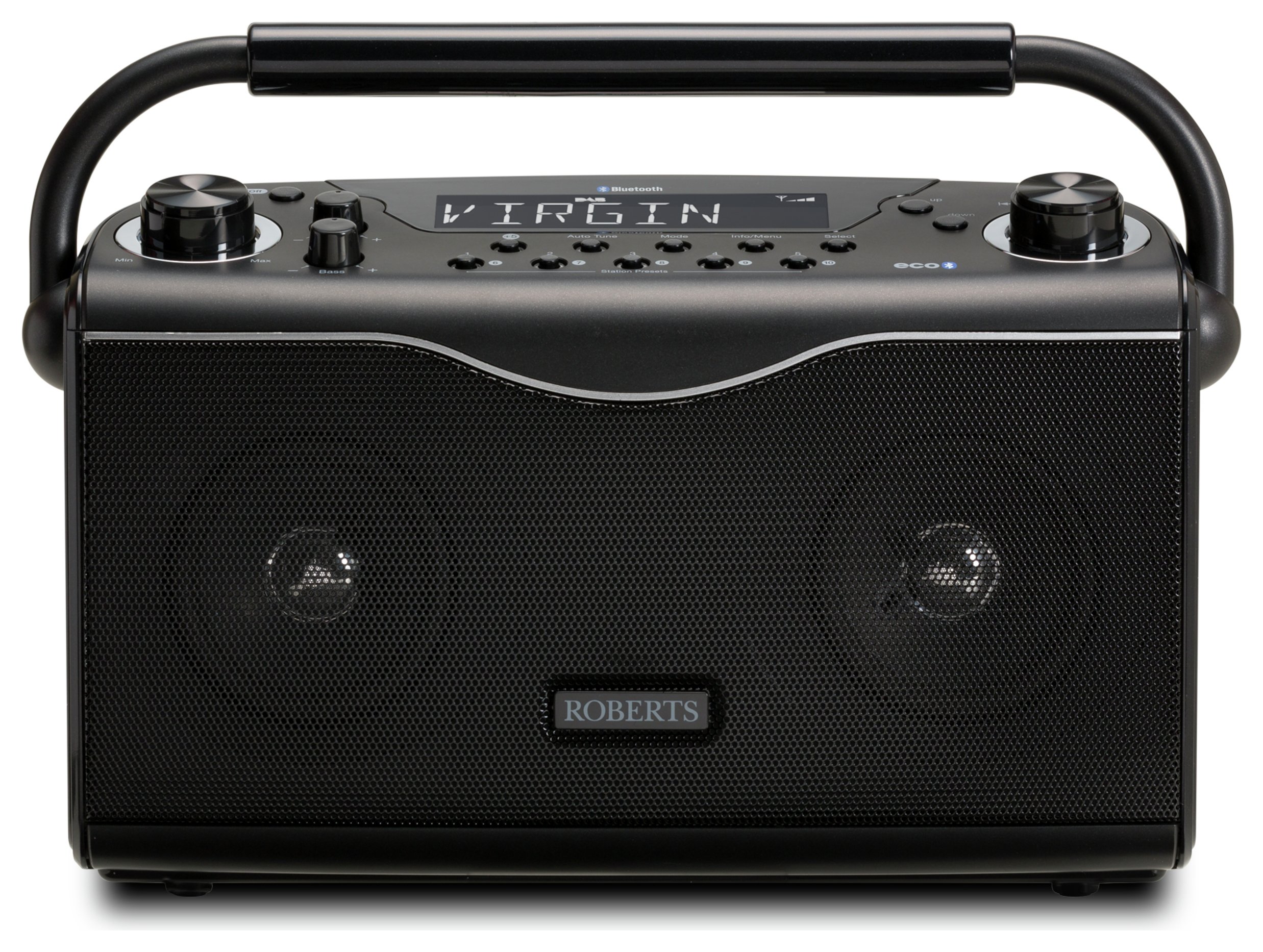 Roberts Eco4BT FM /DAB / DAB+ Bluetooth Radio- Black