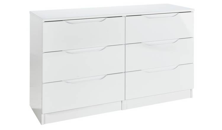 Argos white outlet bedroom drawers