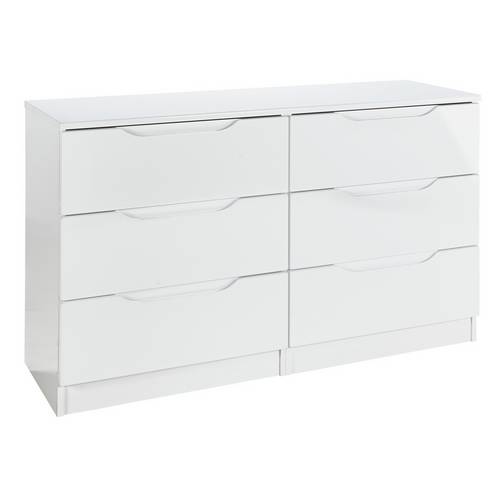 Buy Legato 3+3 Drawer Chest White Gloss Chest of drawers Argos