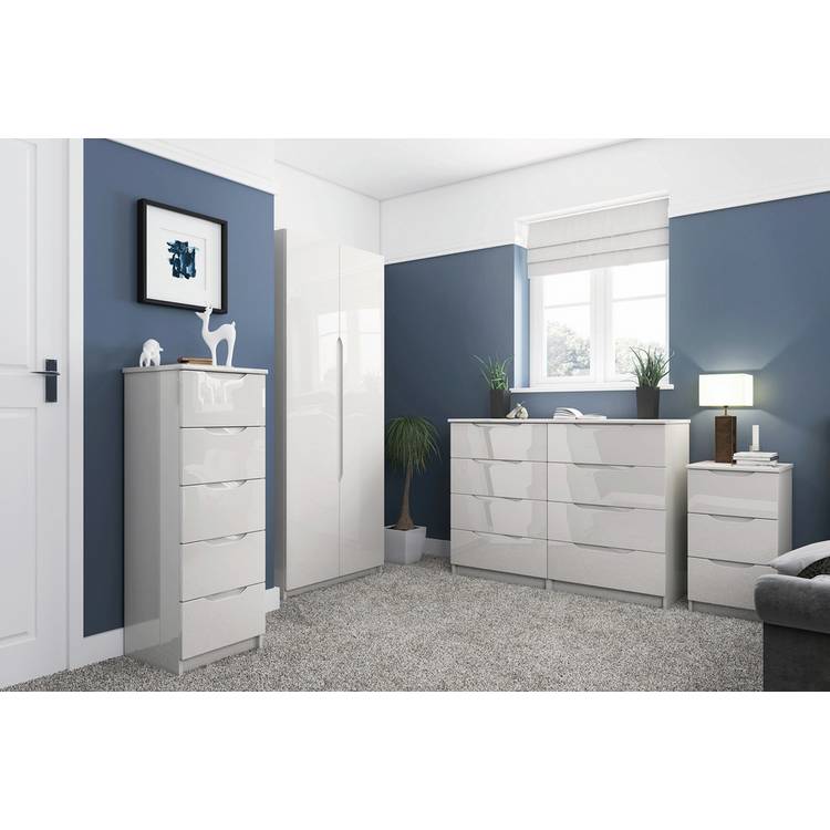 Legato 6 Drawer Chest - White Gloss 0