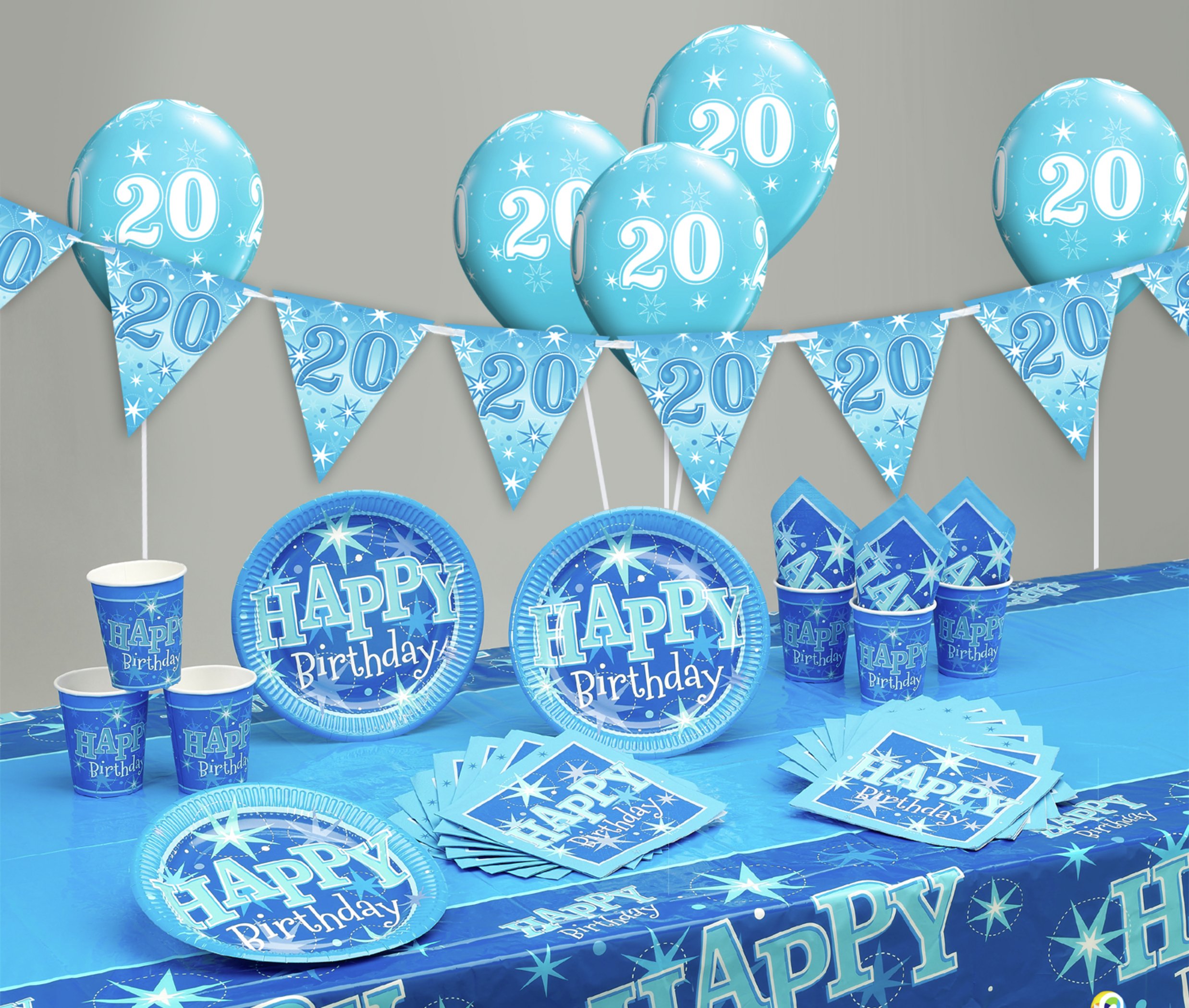 Blue Sparkle 20th Birthday Party Pack Review