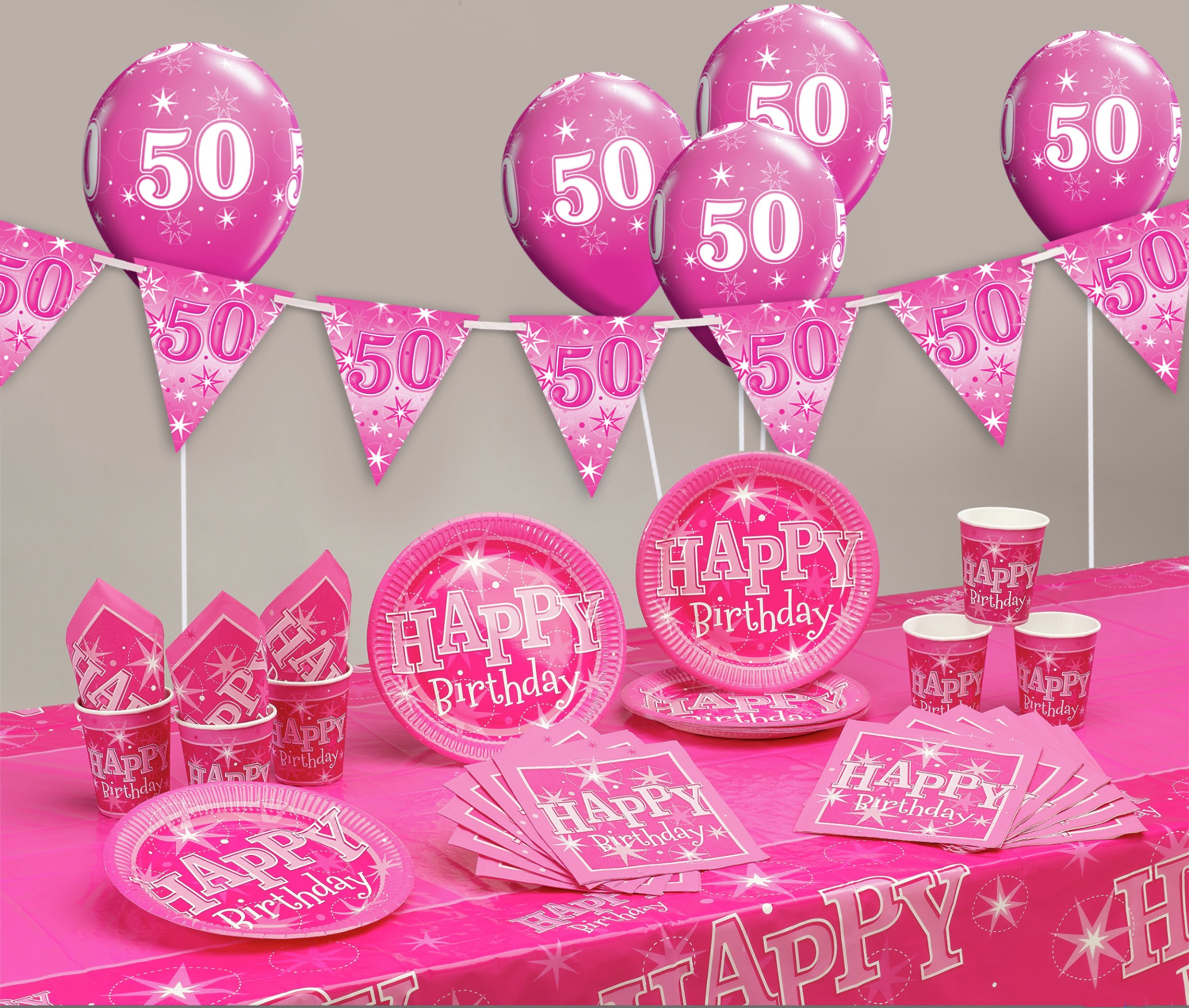 Pink Sparkle 50th Birthday Party Pack Review