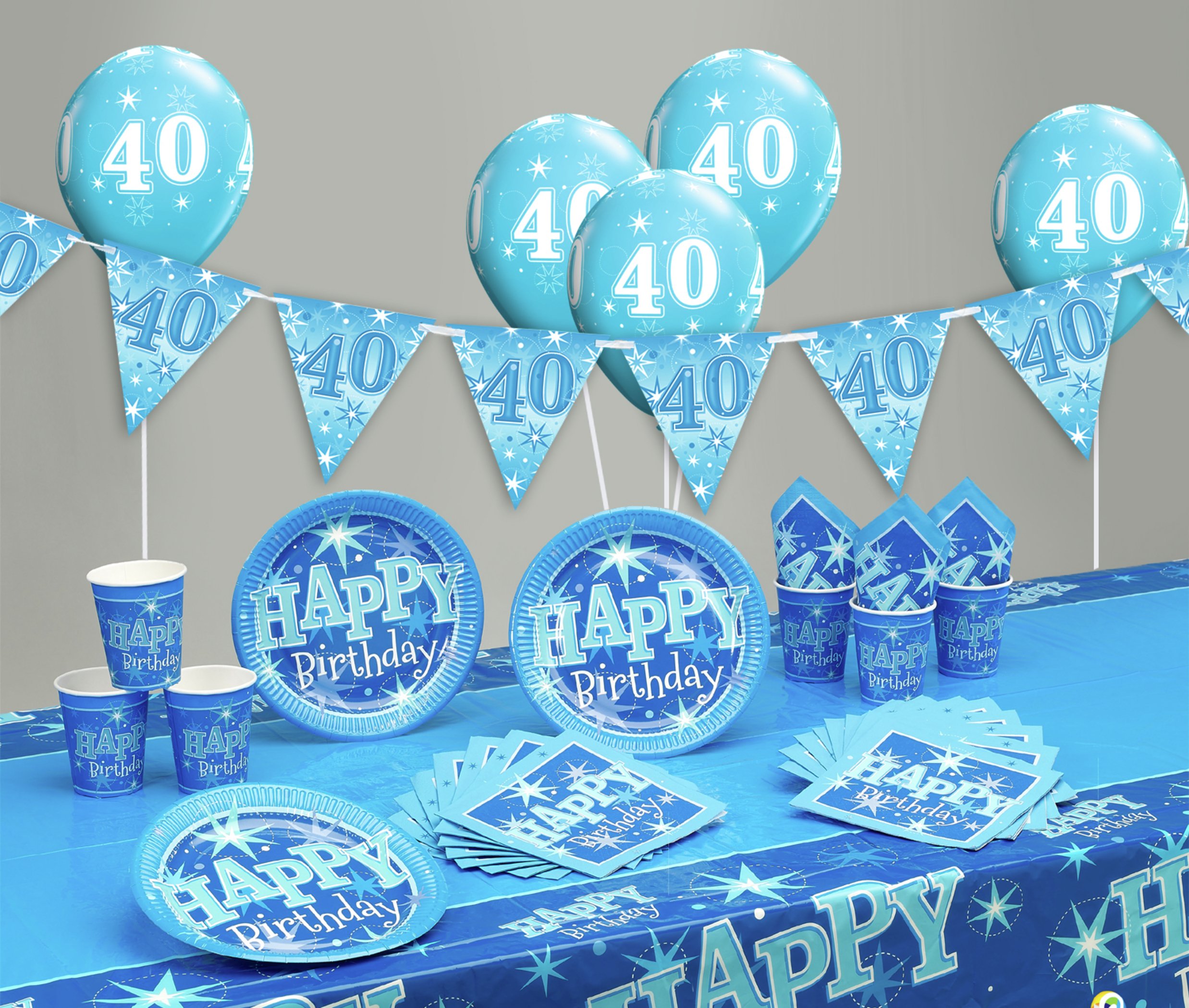 Blue Sparkle 40th Birthday Party Pack Review