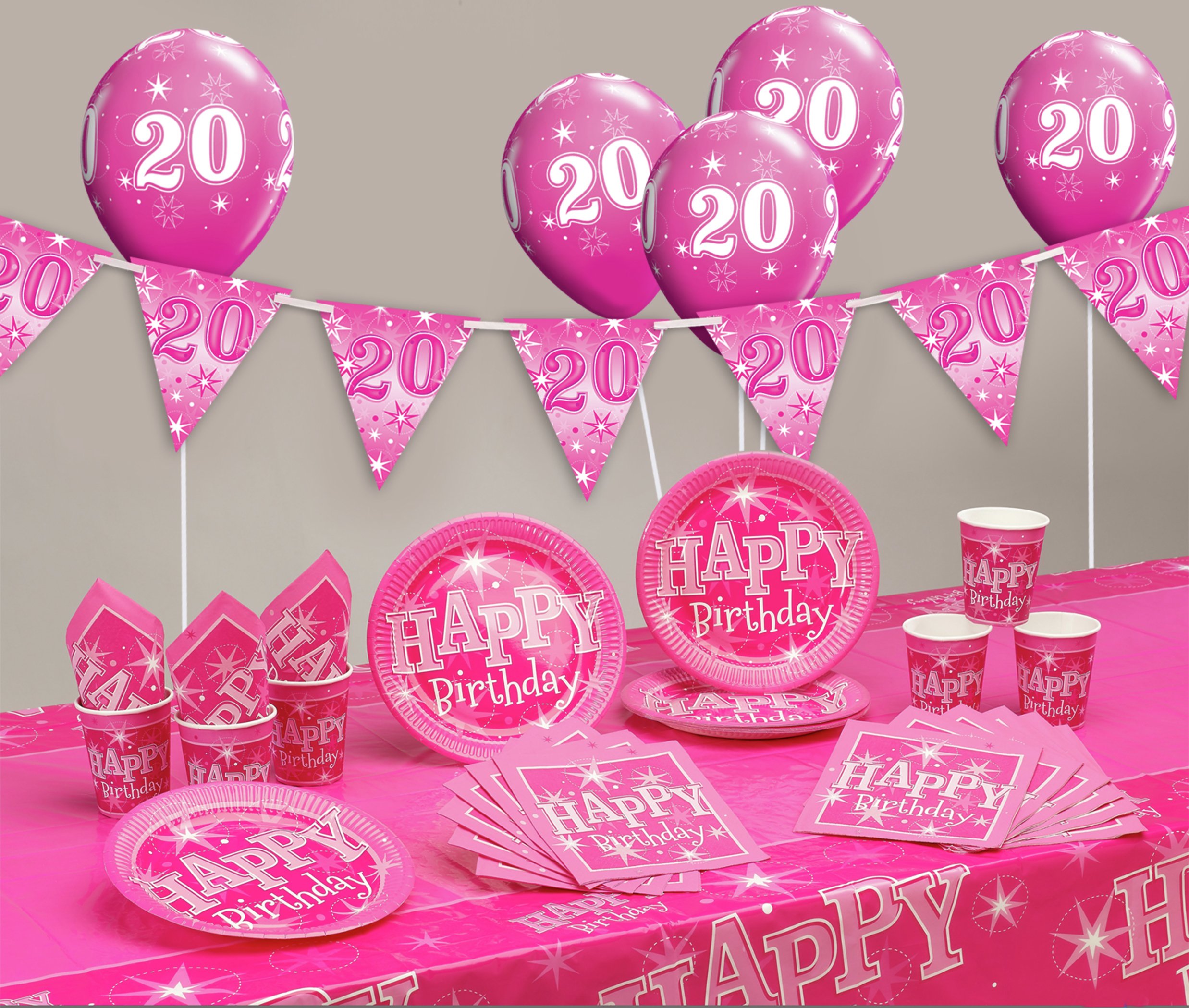 Pink Sparkle 20th Birthday Party Pack Review