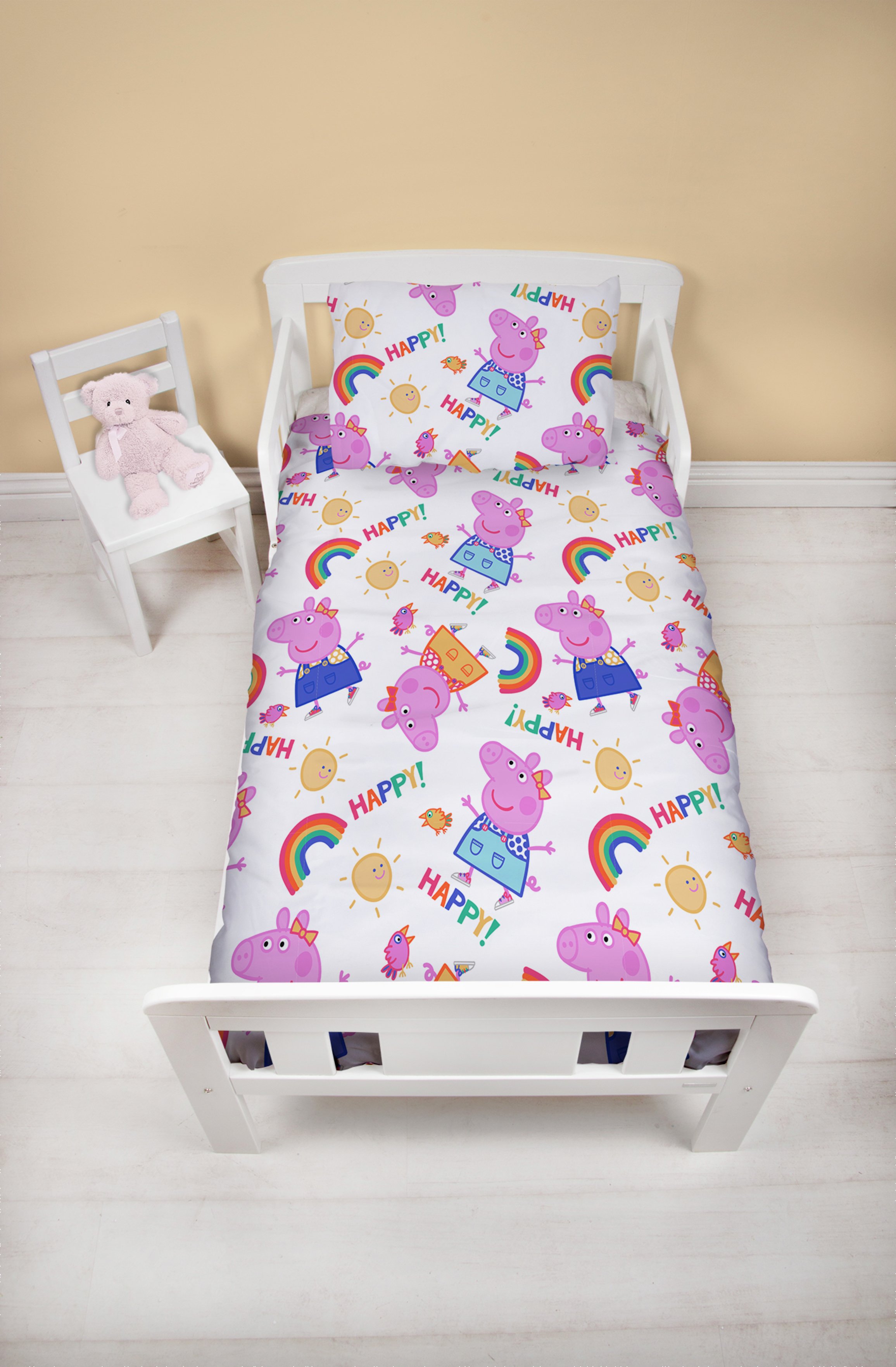 Peppa Pig Cheerful Toddler Bed in a Bag