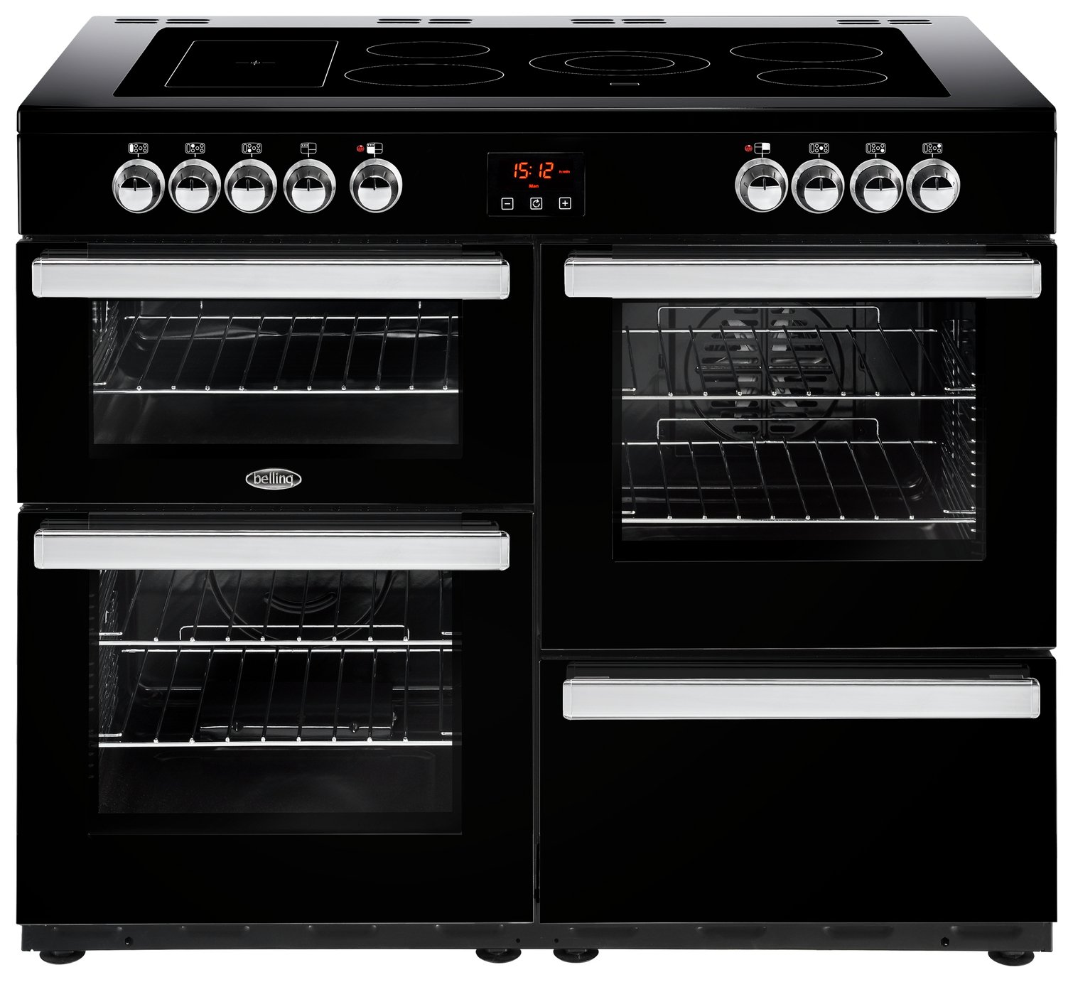 Belling Cookcentre 110E 110cm Electric Range Cooker - Black