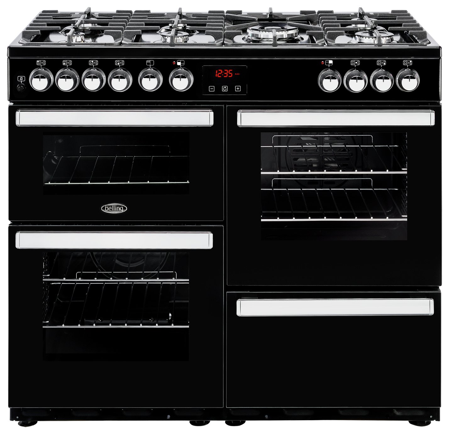 Belling Cookcentre 100DFT 100cm Range Cooker - Black