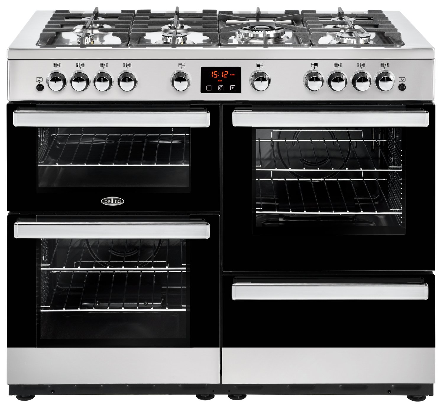 Belling Cookcentre 110G Gas Range Cooker - Stainless Steel