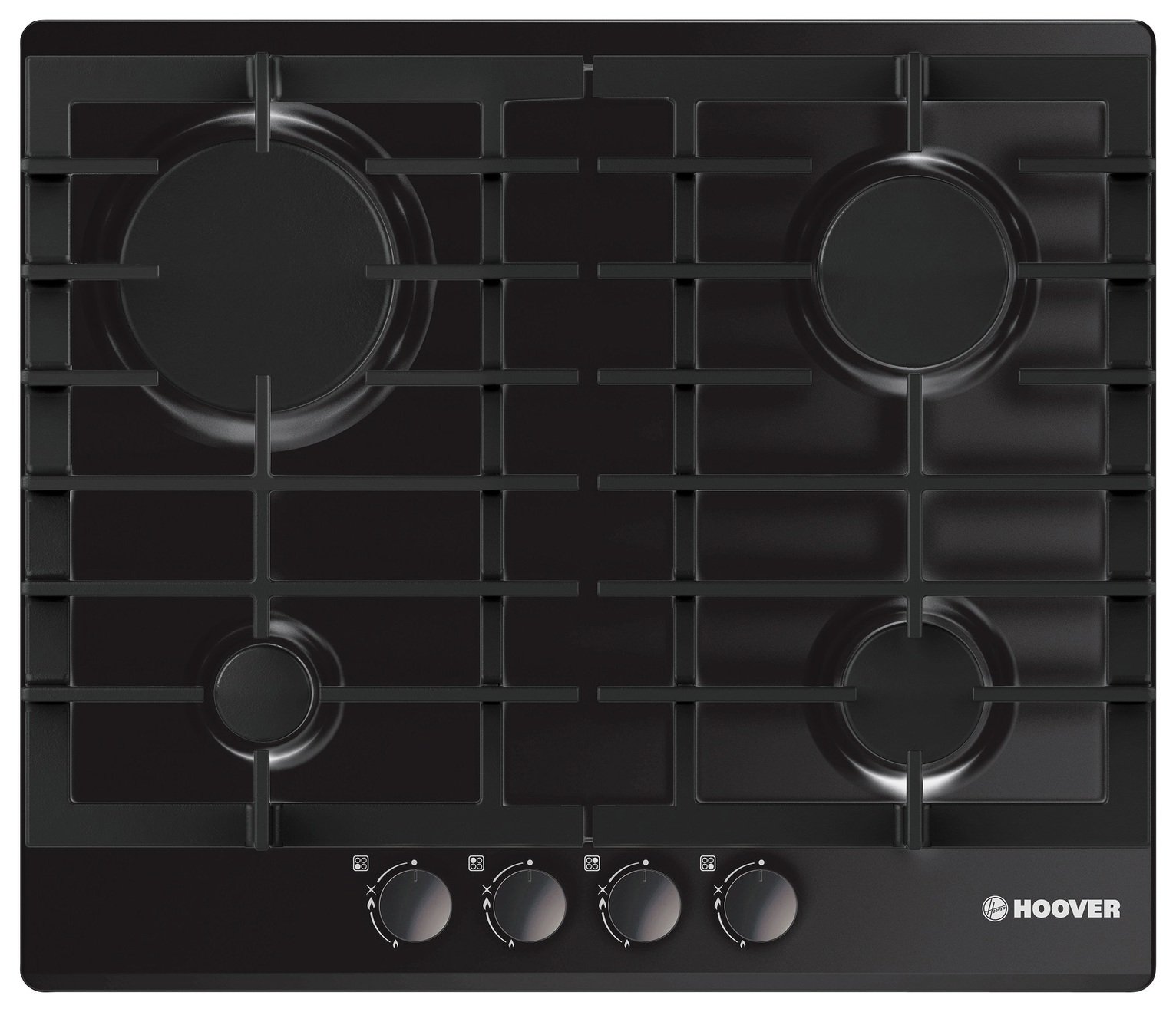 Hoover HGH64SCEB Gas Hob - Black