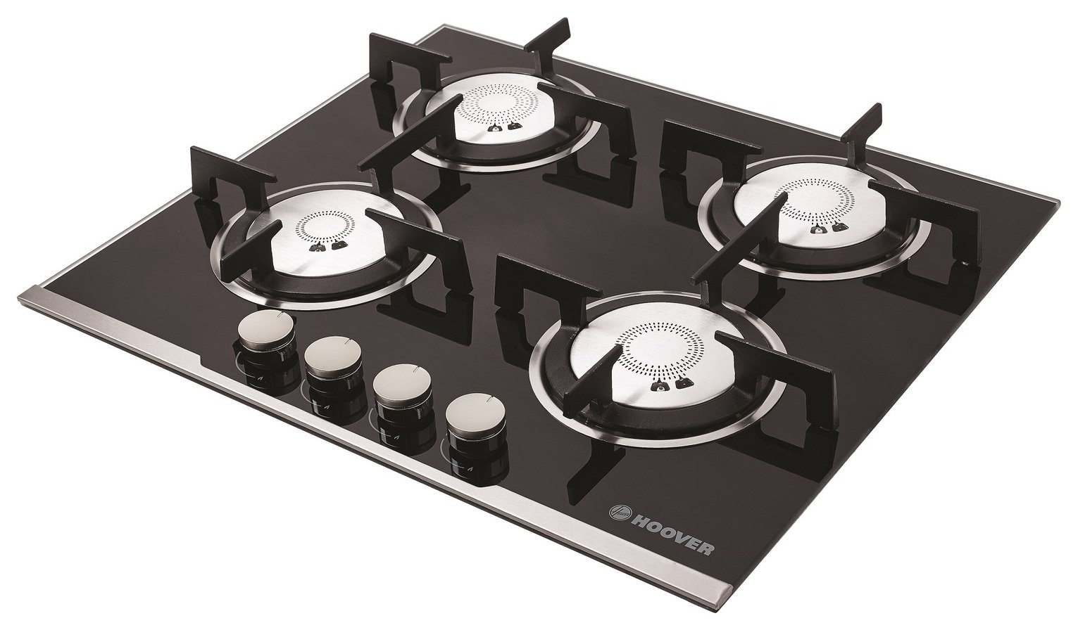 Hoover HGV64SXVB Gas Hob - Black