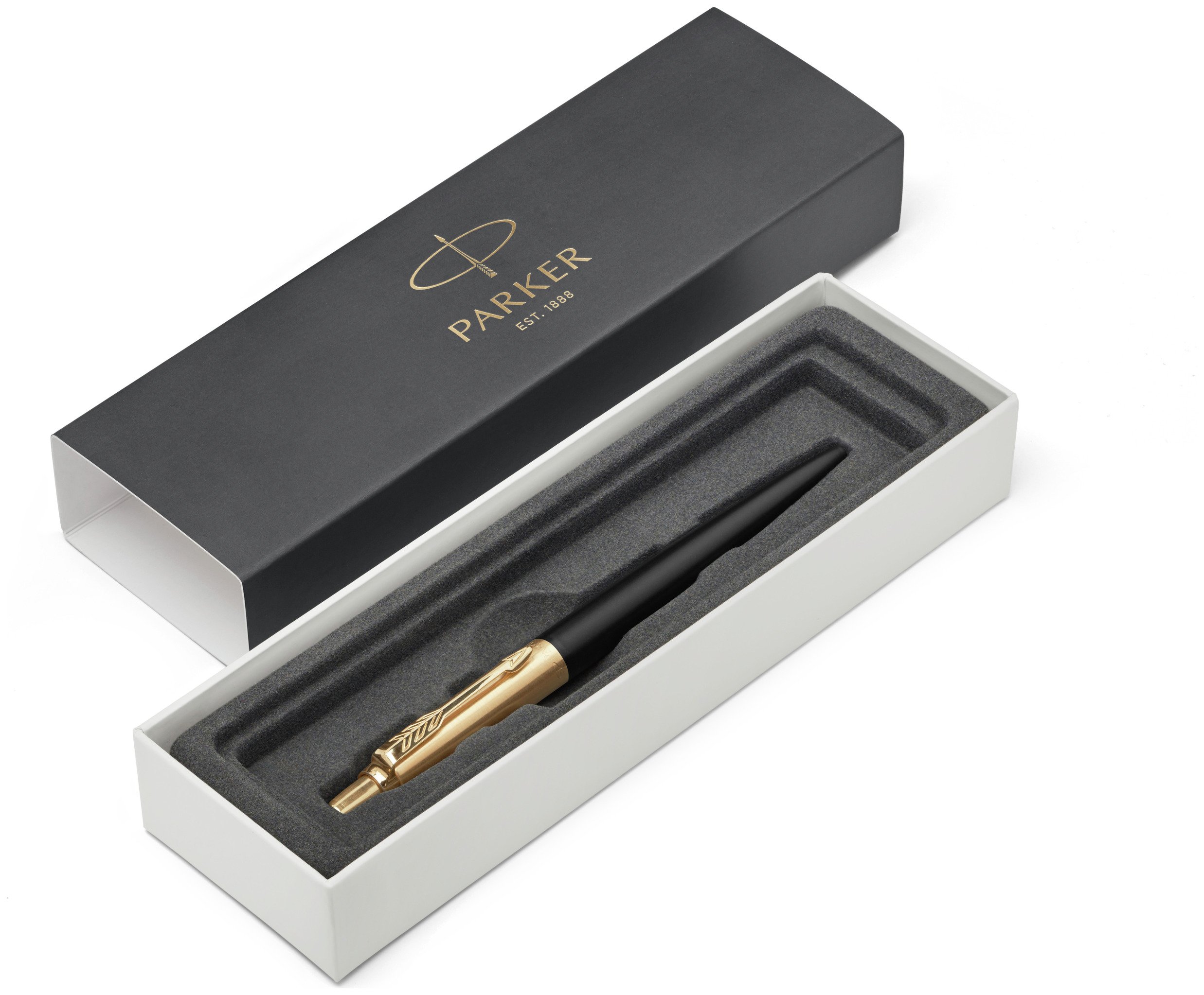 Parker Jotter Premium Ball Pen Bond Street Black - Gold Trim