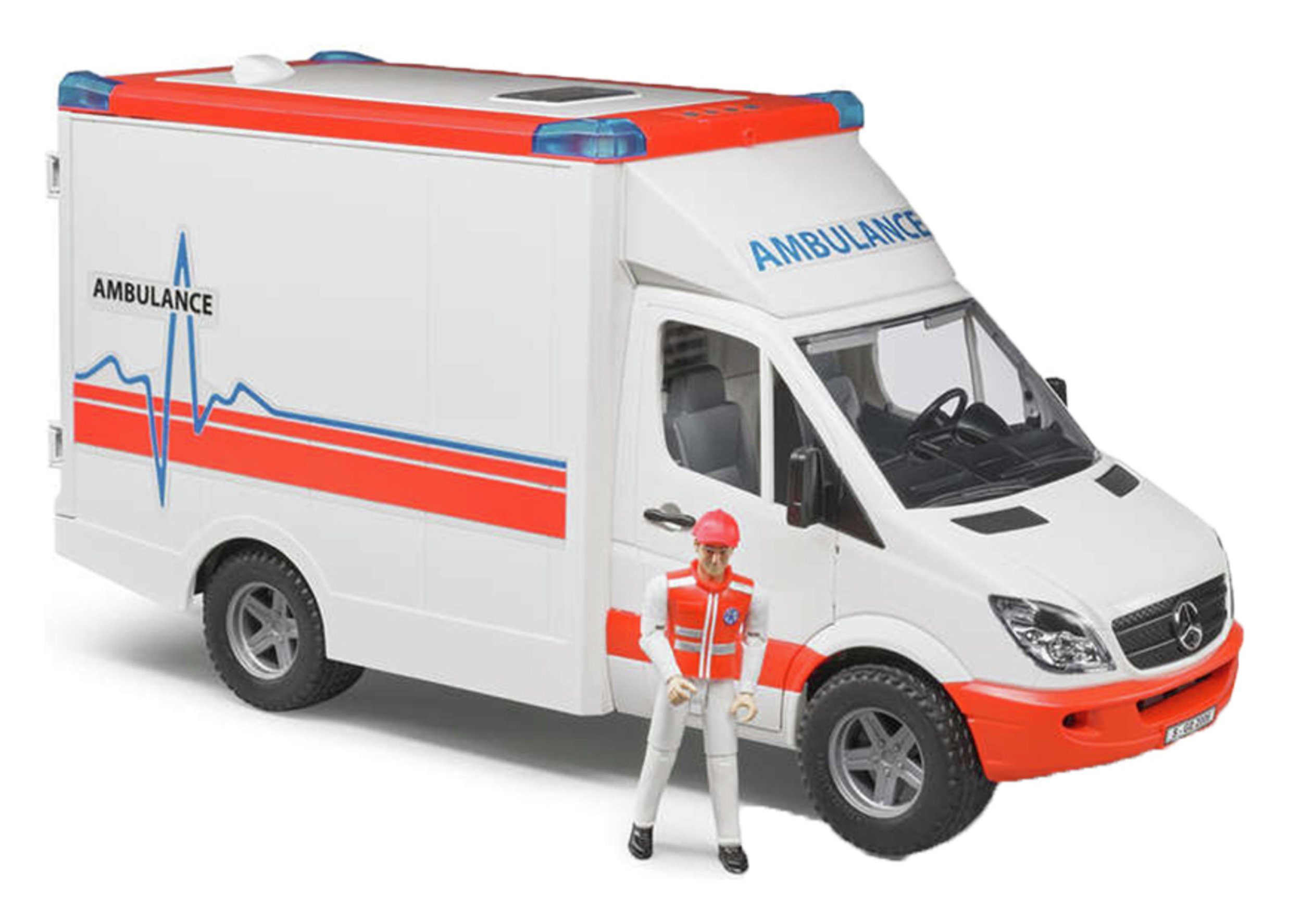 bruder 02536 mb sprinter ambulance with driver vehicle