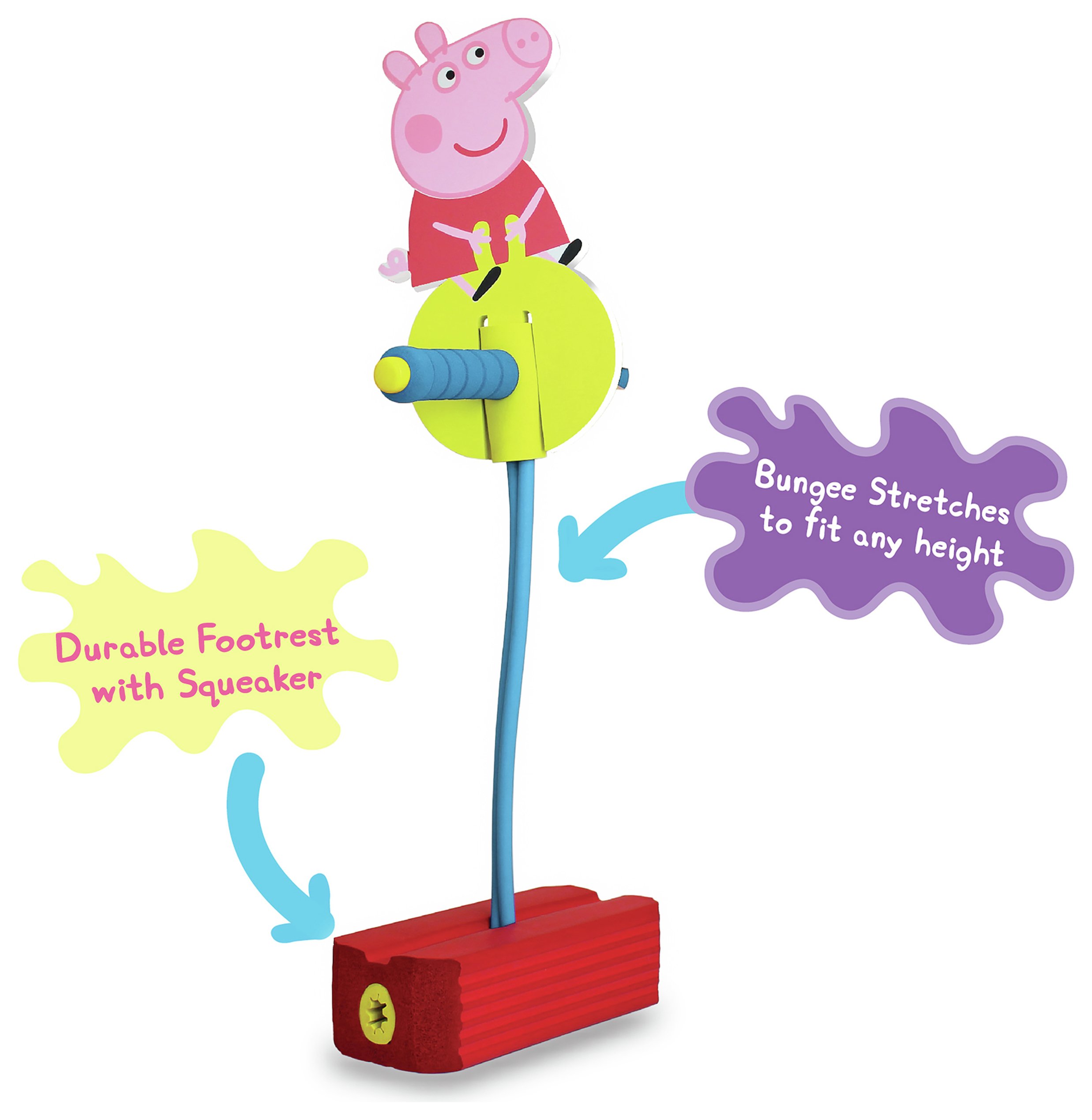 Peppa Pig Hop and Squeak Outdoor Pogo Stick.