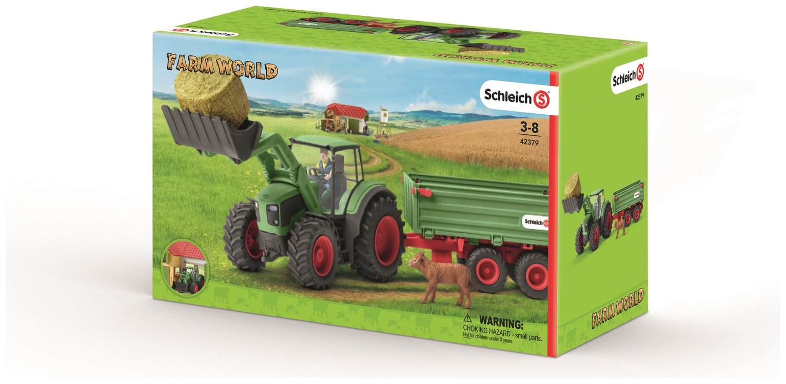 Schleich Tractor with Trailer Playset