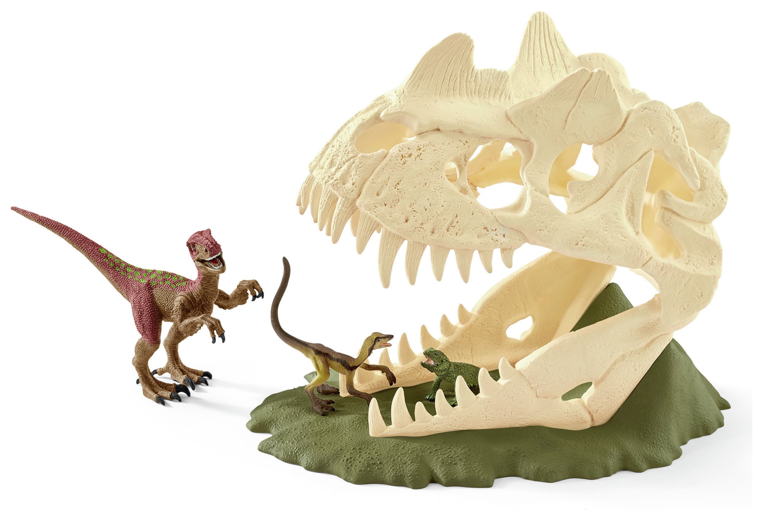 Schleich Large Skull Trap with Velociraptor