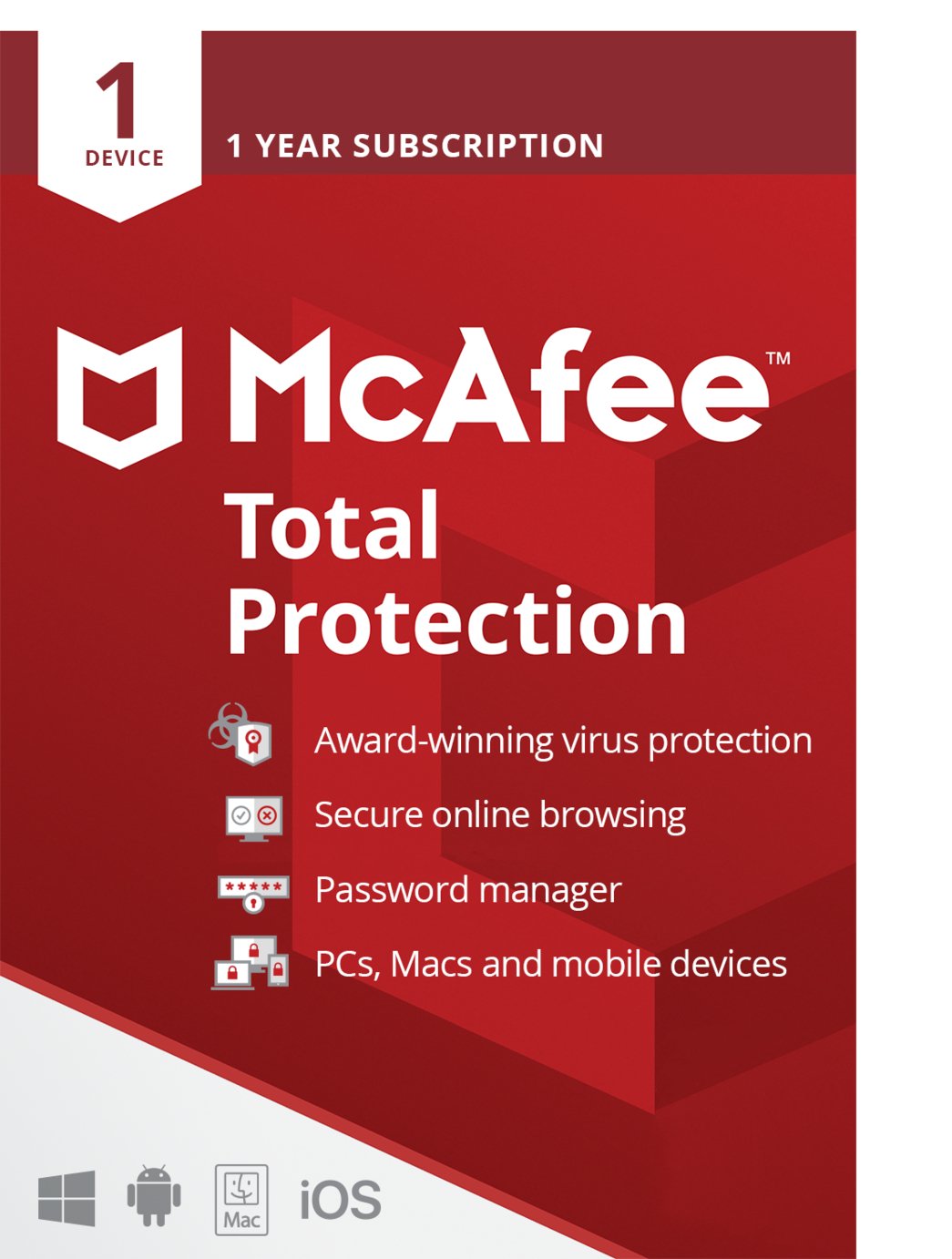 McAfee Total Protection 1 Year 1 User review