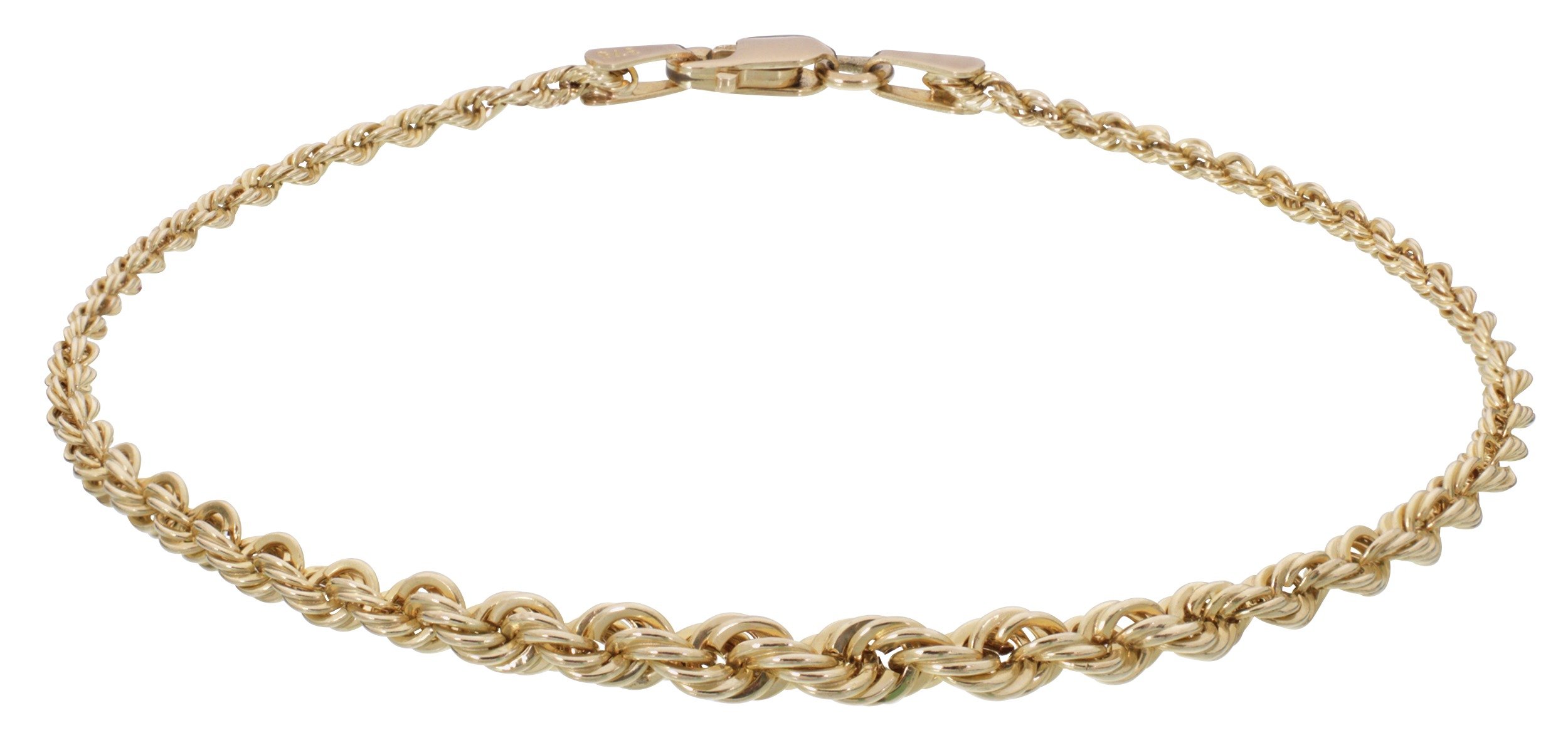 Revere 9ct Gold Graduated Rope Bracelet review