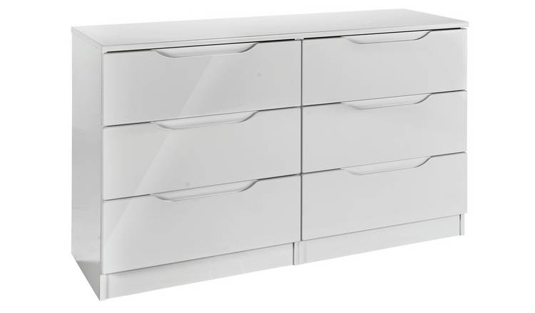 Argos grey gloss clearance chest of drawers