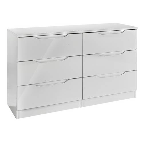 Buy Legato 3+3 Drawer Chest Grey Gloss Chest of drawers Argos
