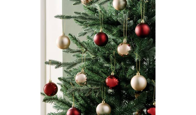 Argos Home Pack of 24 Shatterproof Classic Christmas Baubles