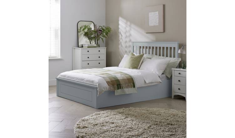 Argos Home Aspley Double Wooden End Lift Ottoman Bed - Grey