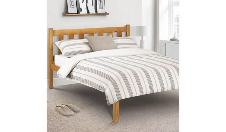 Julian Bowen Poppy Double Wooden Bed Frame - Pine