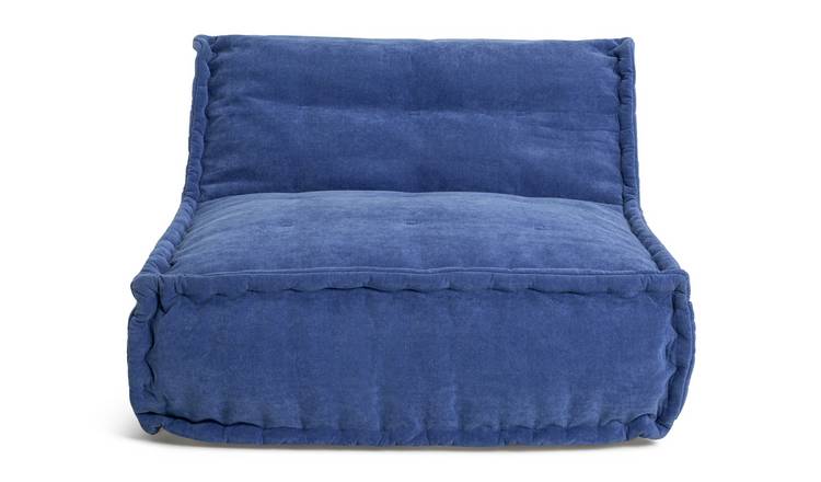 Habitat Estelle Quilted Bean Bag - Blue