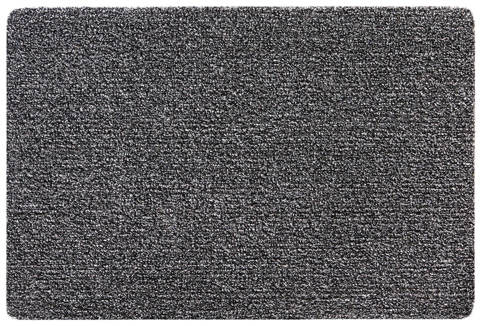 My Mats Washable Charcoal Cotton Short Pile Doormat -75x50cm