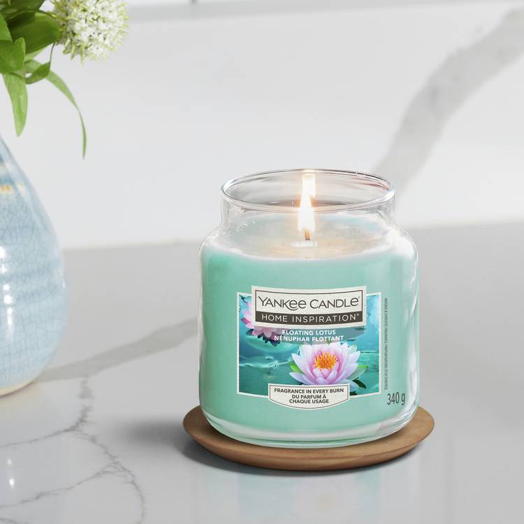 Yankee Home Inspiration Medium Jar Candle - Floating Lotus 0