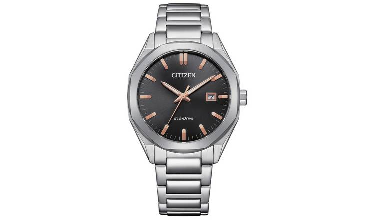 Citizen Men's Stainless Steel Octagonal Bezel Bracelet Watch