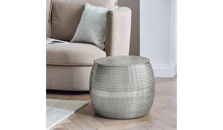 Habitat Sona Side Storage Table - Silver