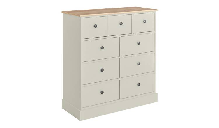 Argos Home Kensington 9 Drawer Chest  - Grey