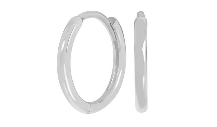 Argos silver hoop deals earrings