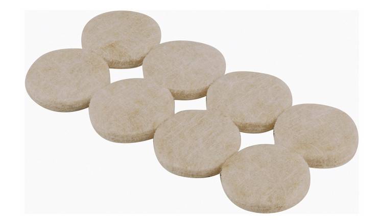 Argos Home Felt Gard 25mm Round Pads - 16 Pack 