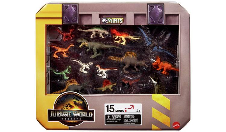 Jurassic World Rebirth Minis Pack, 15 Mini Dinosaur Figures